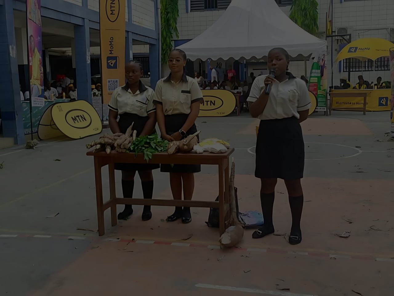 Agripreneurs with their food crops